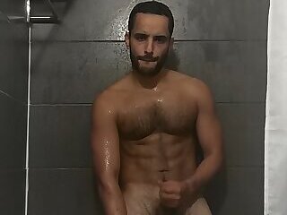 Me hairy in the shower - IG:itsmejasonmiller